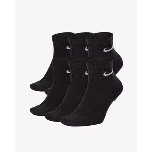 Nike Mens Everyday Ankle Cotton Socks Pack 6 Prs DRI-FIT XL SZ 12-15 SX7669-010